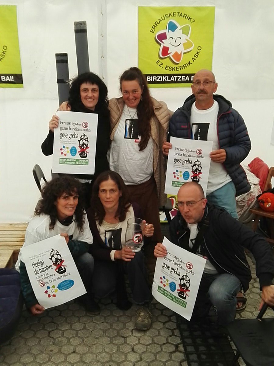 15 de junio, segundo dia de la huelga de hambre en contra de la incineradora