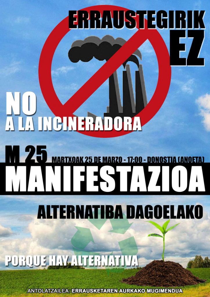 ¡Porque hay alternativa el 25 de marzo NO a la incineracion!